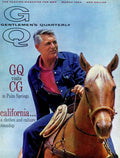 Gq Cover Of Actor Carey Grant Horseback Riding - Poster | Canvas Wall Art Print