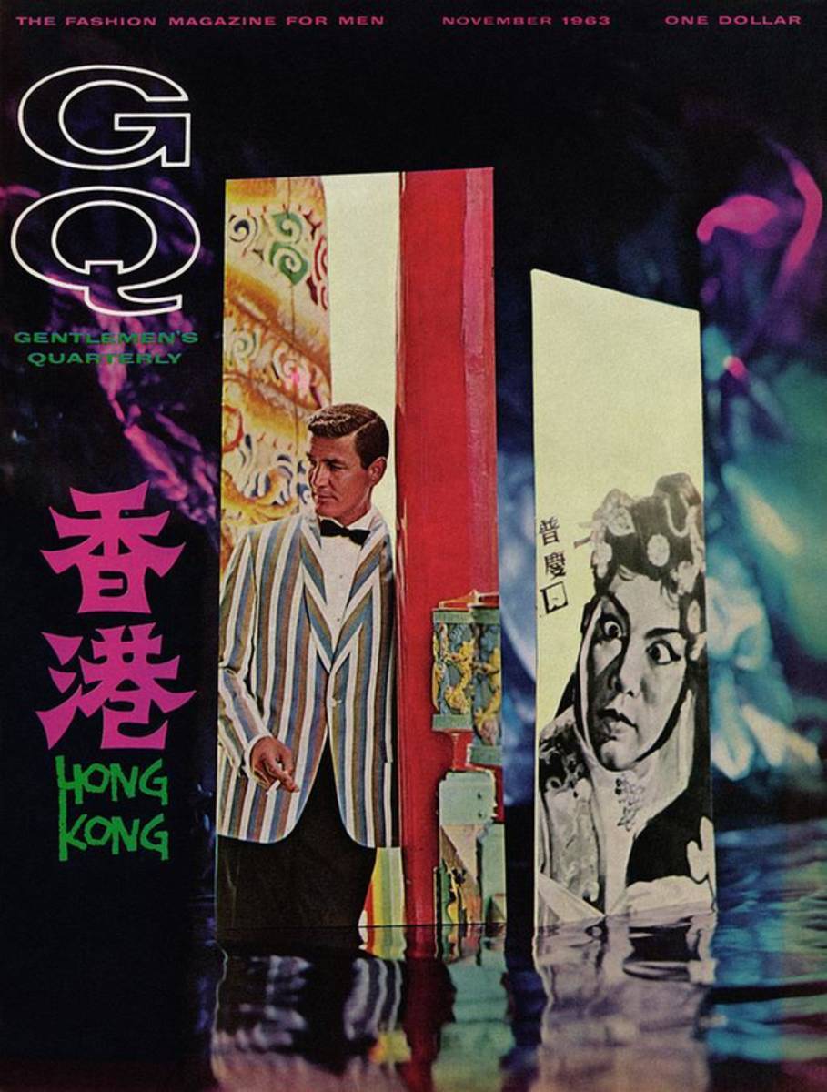 Gq Cover Of Model In Hong Kong - Poster | Canvas Wall Art Print