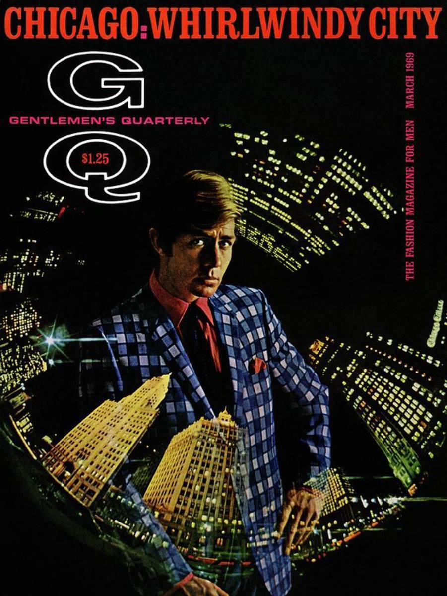 Gq Cover Of Model Wearing A Louis Roth Jacket - Poster | Canvas Wall Art Print