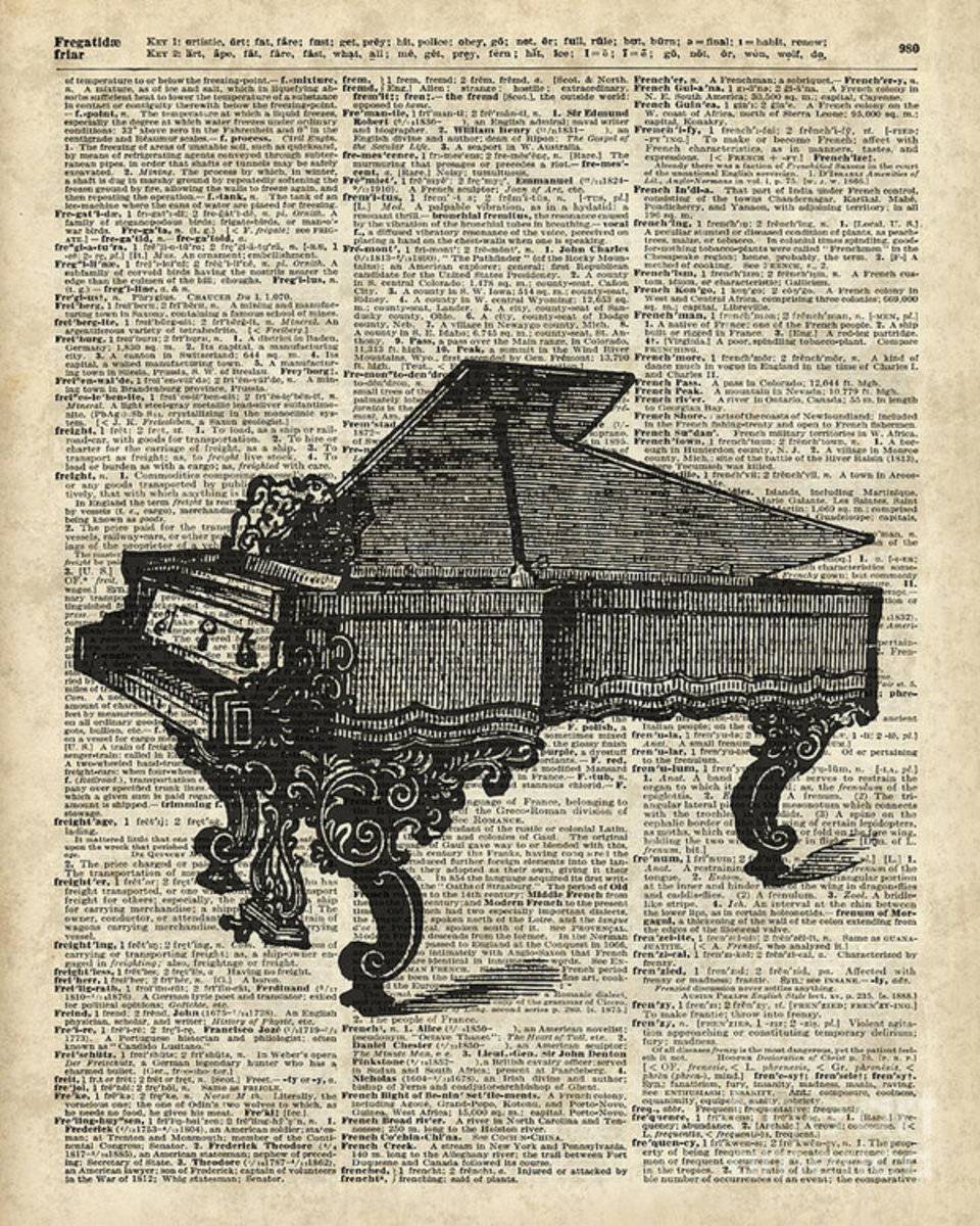 Grand Piano - Poster | Canvas Wall Art Print