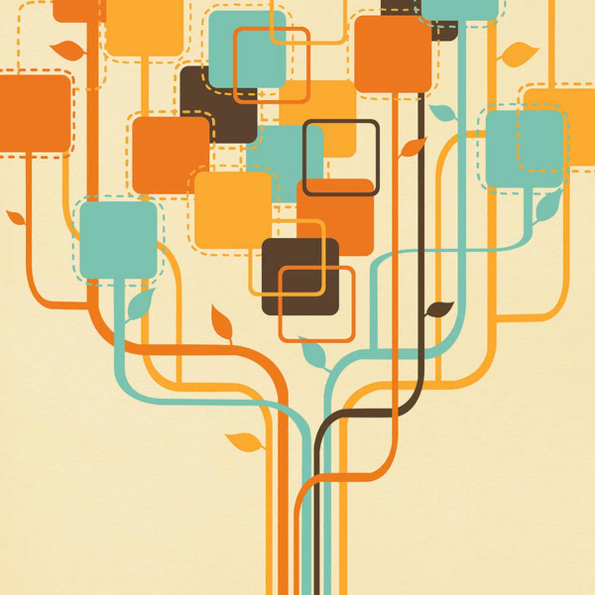 Graphic Tree - Poster | Canvas Wall Art Print