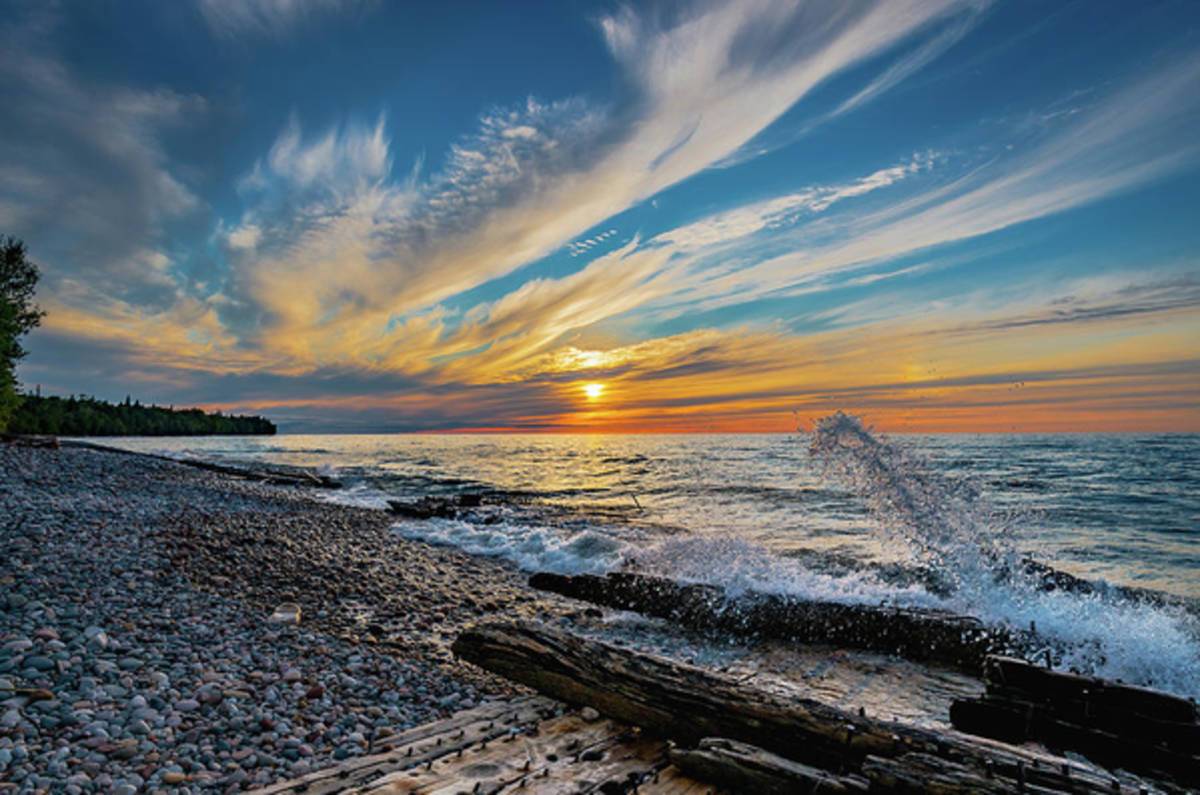 Graveyard Coast Sunset - Poster | Canvas Wall Art Print