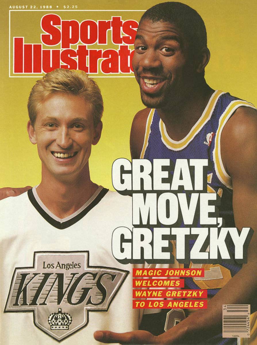 Great Move, Gretzky Magic Johnson Welcomes Wayne Gretzky To Sports Illustrated Cover - Poster | Canvas Wall Art Print