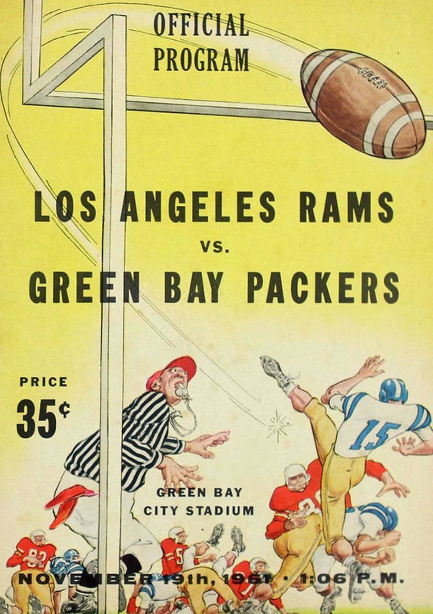 Green Bay Packers Vintage Program 3 - Poster | Canvas Wall Art Print