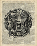 Grotesque Mask - Poster | Canvas Wall Art Print
