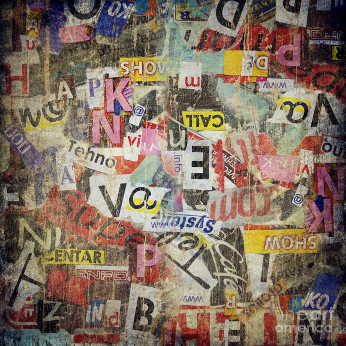 Grunge Textured Background - Poster | Canvas Wall Art Print