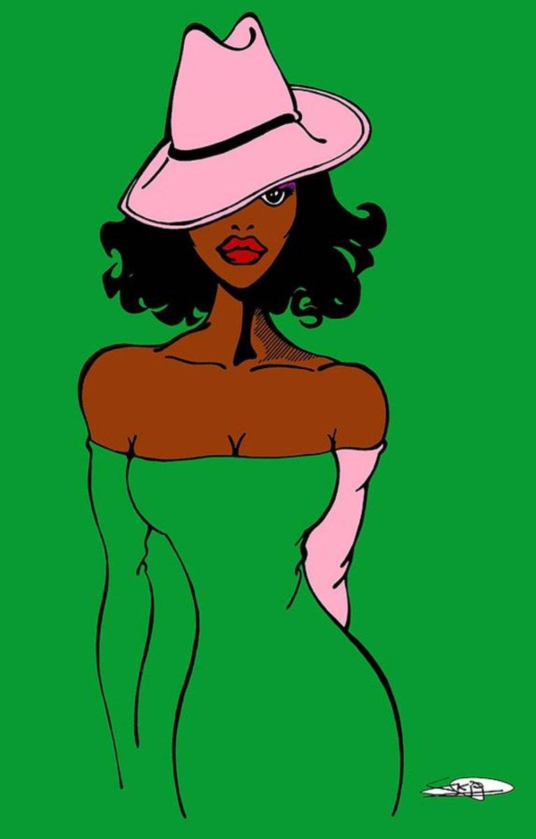 Hat Lady Pink - Rapper - Poster | Canvas Wall Art Print