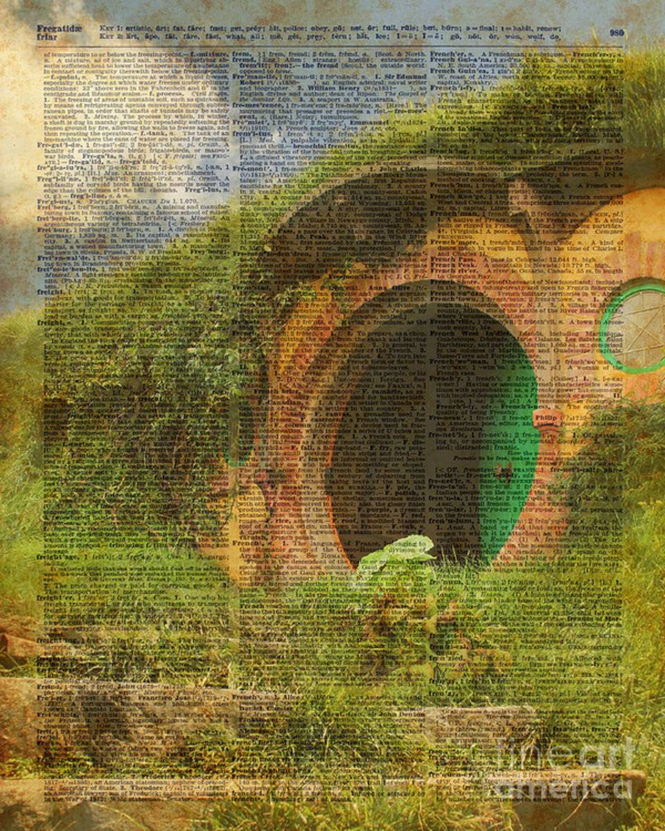 He Bag End Hobbit House Lord Of The Rings Shire Illustration Dictionary Art - Poster | Canvas Wall Art Print