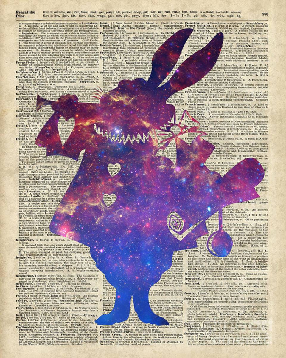 Herald Purple Rabbit - Poster | Canvas Wall Art Print