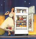 Hotpoint 1951 1950S Usa Fridges - Poster | Canvas Wall Art Print