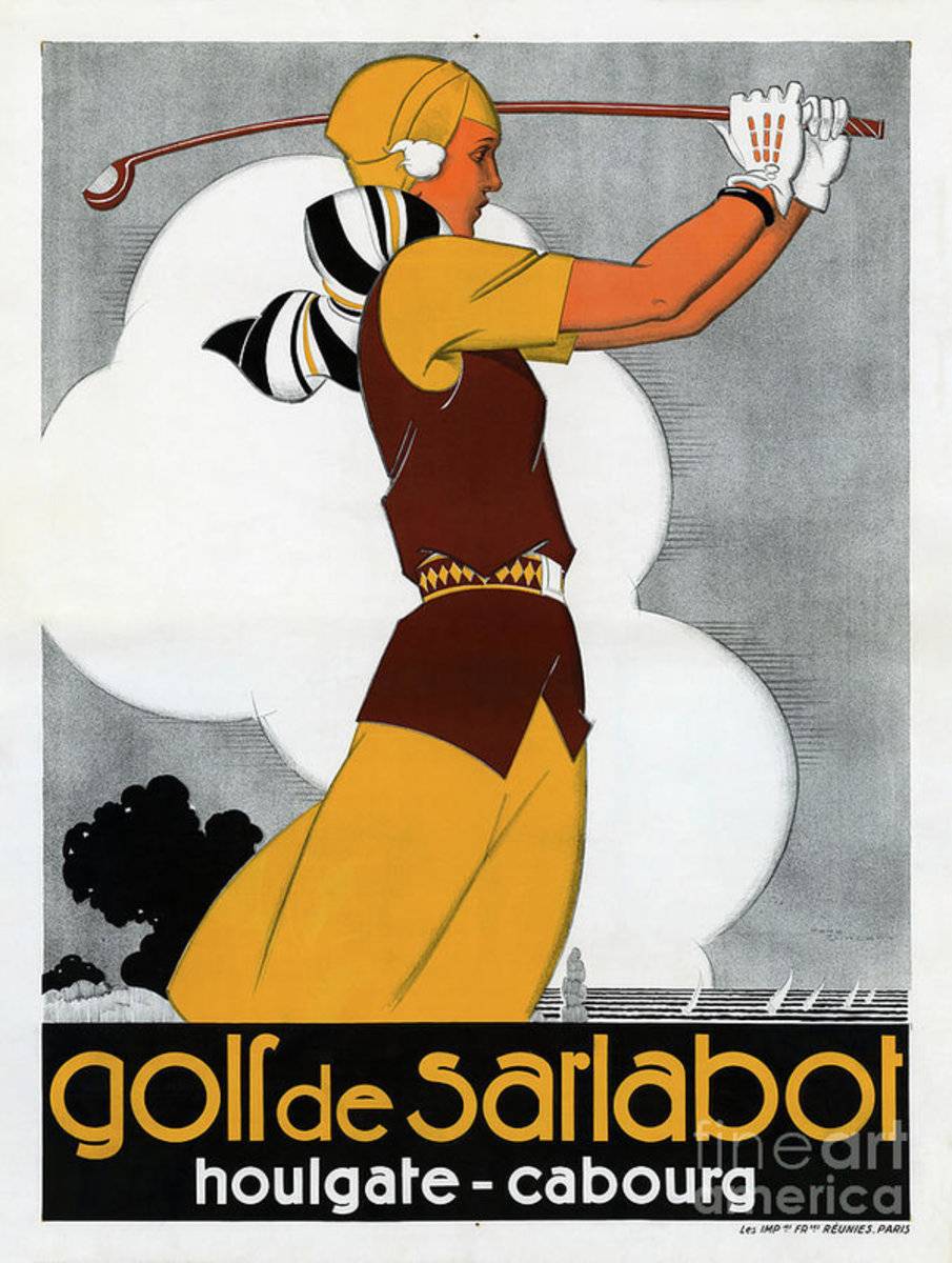 Houlgate Cabourg France Vintage Travel Restored - Poster | Canvas Wall Art Print