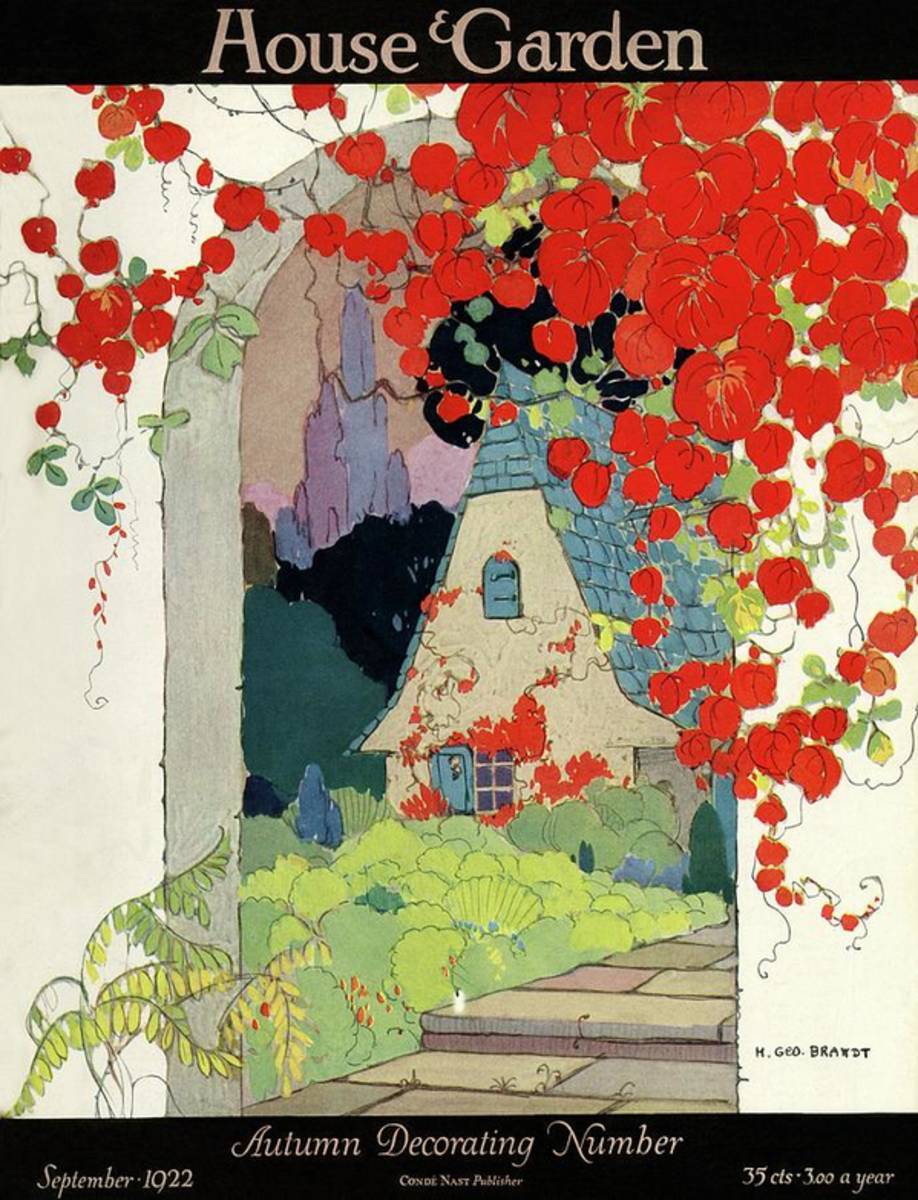 House And Garden Autumn Decorating Number - Poster | Canvas Wall Art Print