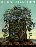 House And Garden Cover Featuring Flowers Growing - Poster | Canvas Wall Art Print