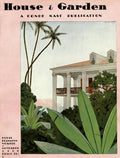 House &amp; Garden Cover Illustration - Poster | Canvas Wall Art Print