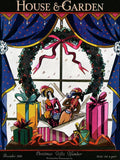 House &amp; Garden Cover Illustration Of Christmas - Poster | Canvas Wall Art Print