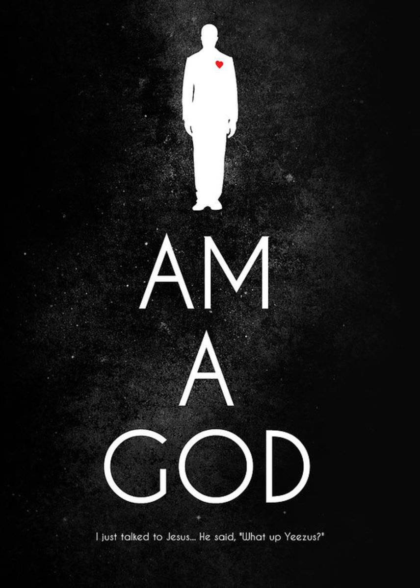 I Am A God - Rapper - Poster | Canvas Wall Art Print