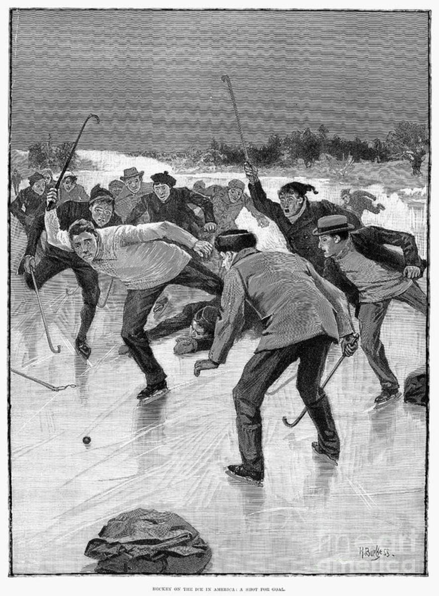 Ice Hockey, 1898 - Poster | Canvas Wall Art Print