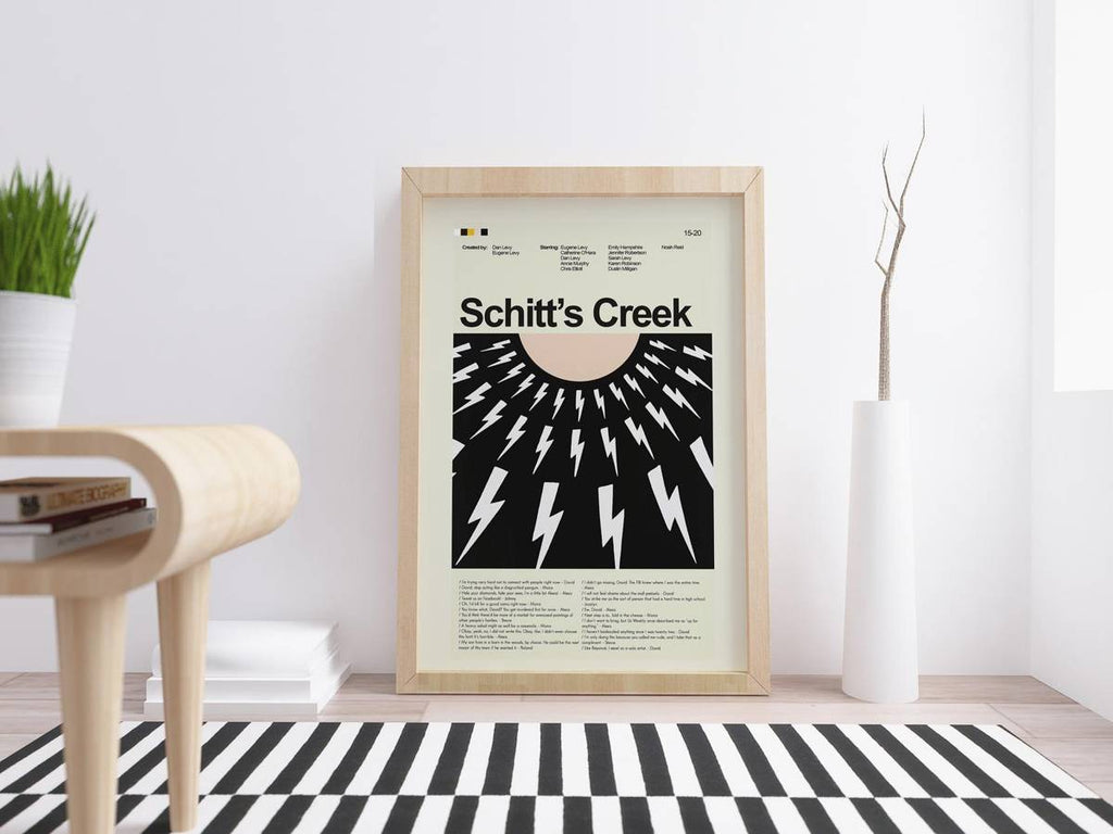 Schitt'S Creek Mid-Century Modern Inspired Print - Poster | Canvas Wall Art Print