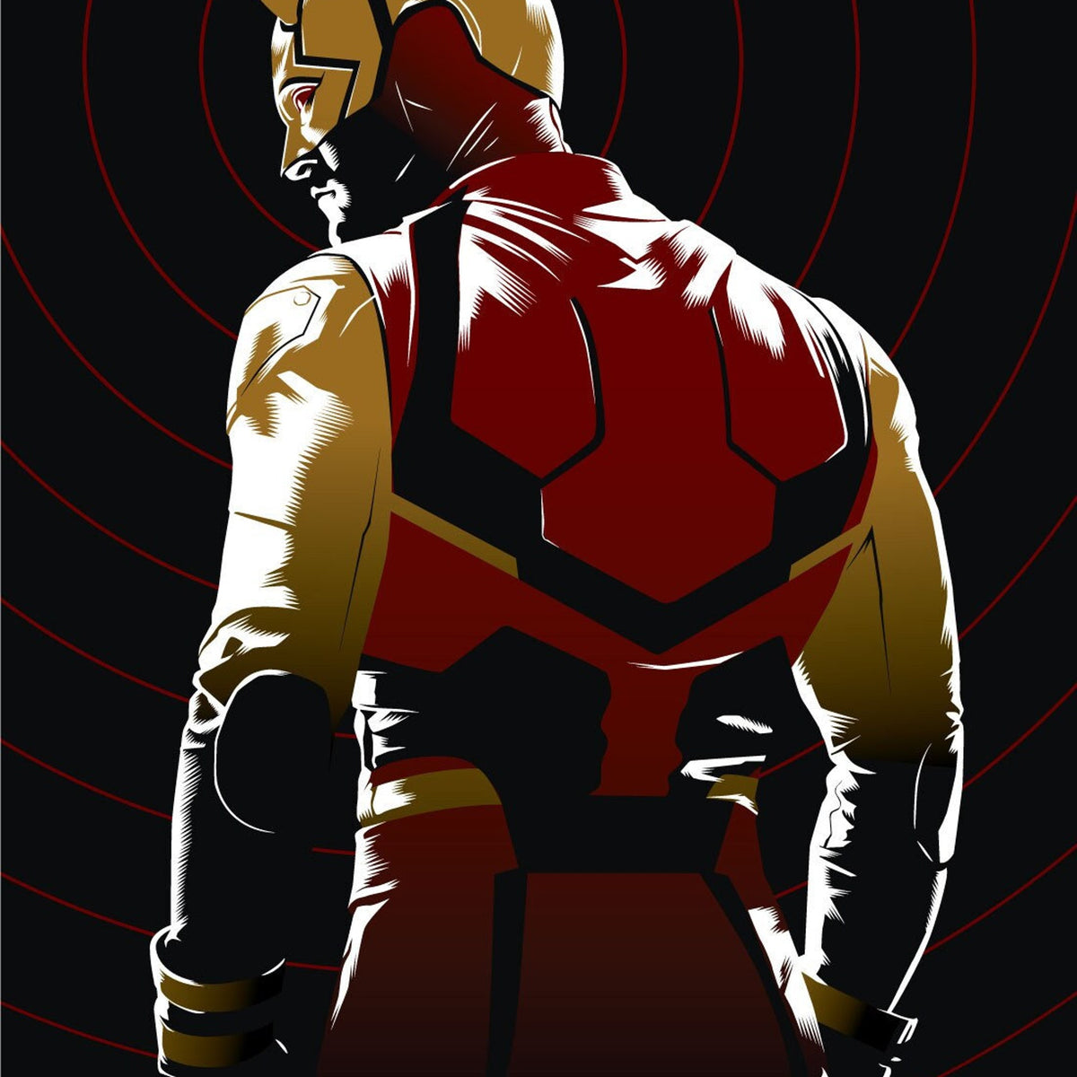 Daredevil Red and Yellow - Poster | Canvas Wall Art Print