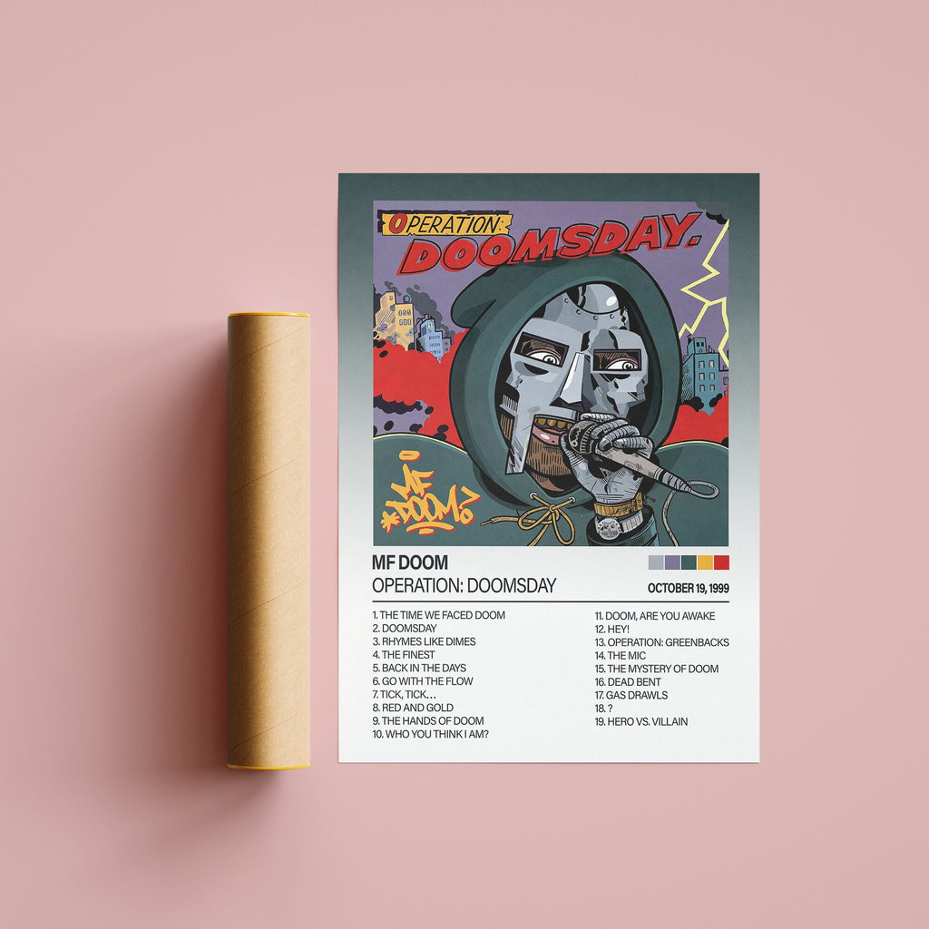 MF Doom Operation Doomsday Album Cover Music - Poster | Canvas Wall Art Print