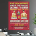 UFC 9 David vs Goliath Ken Shamrock vs Dan Severn - Poster | Canvas Wall Art Print