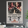 Mike Tyson vs Tyrell Biggs Undisputed Heavyweight World Championship Battle Iconic Boxing Pay Per View - Poster | Canvas Wall Art Print