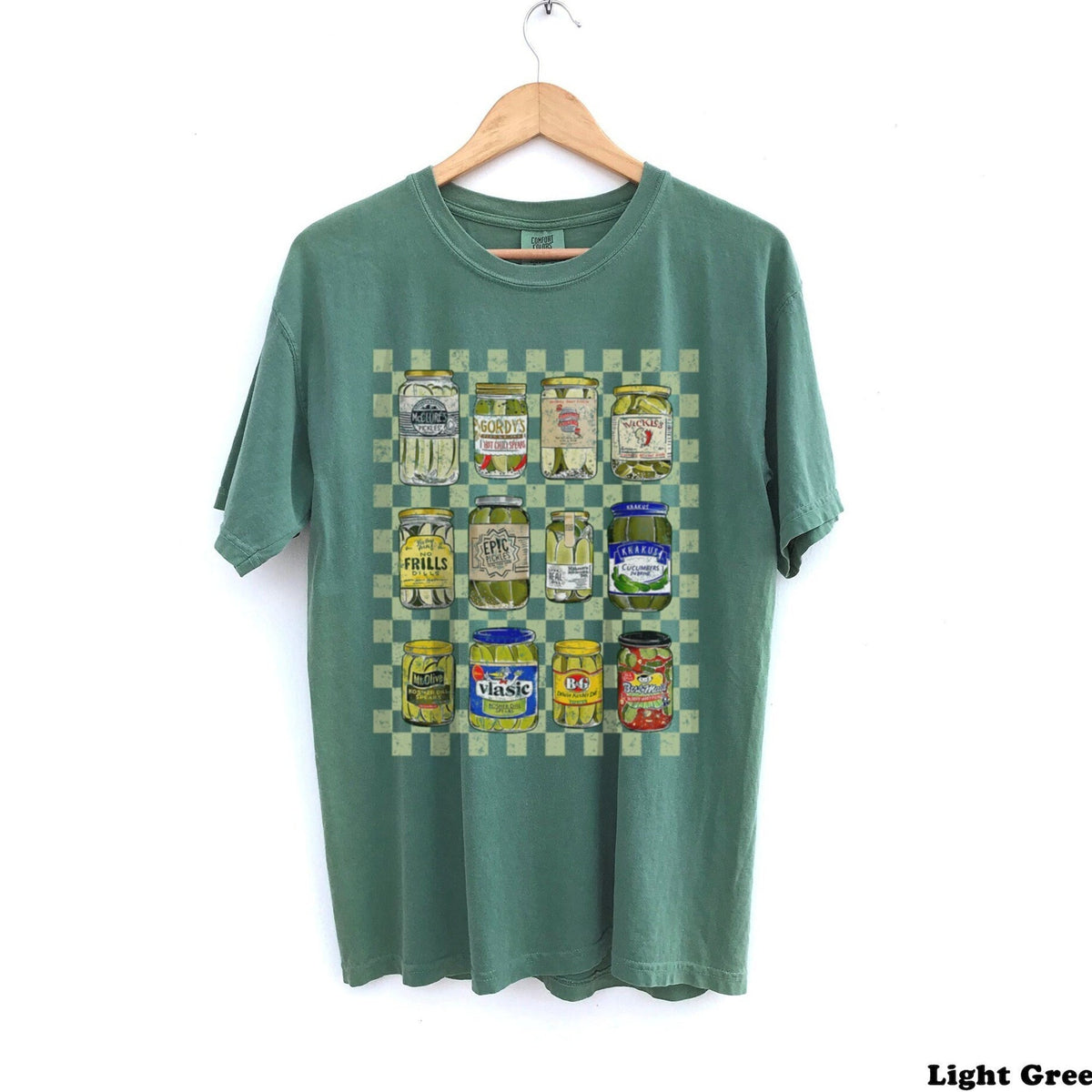 Vintage Pickle Jars Comfort Colors Graphic Tee Cute Trendy Pickle Lover Shirt Gift For Foodie Pickles Shirt