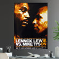 Mike Tyson vs Lennox Lewis Undisputed Heavyweight World Championship Battle Iconic Boxing Pay Per View - Poster | Canvas Wall Art Print