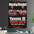 Mike Tyson vs Evander Holyfield 2 The Rematch Iconic Boxing Pay Per View - Poster | Canvas Wall Art Print