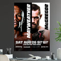 Floyd "Money" Mayweather vs Conor McGregor Undisputed Light Middleweight World Championship Battle Iconic Boxing UFC - Poster | Canvas Wall Art Print