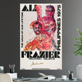 Muhammad Ali vs Joe Frazier Undisputed Heavyweight World Championship Battle Thrilla in Manila Iconic Boxing - Poster | Canvas Wall Art Print