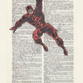 Marvel Comics Daredevil on Dictionary Page - Poster | Canvas Wall Art Print