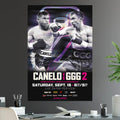 Canelo Alvarez vs Gennady Golovkin 2 Final Judgement Middleweight Bout Championship Title Boxing Triple G - Poster | Canvas Wall Art Print