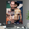 UFC 246 Conor McGregor vs Donald "Cowboy" Cerrone Welterweight Championship Title - Poster | Canvas Wall Art Print