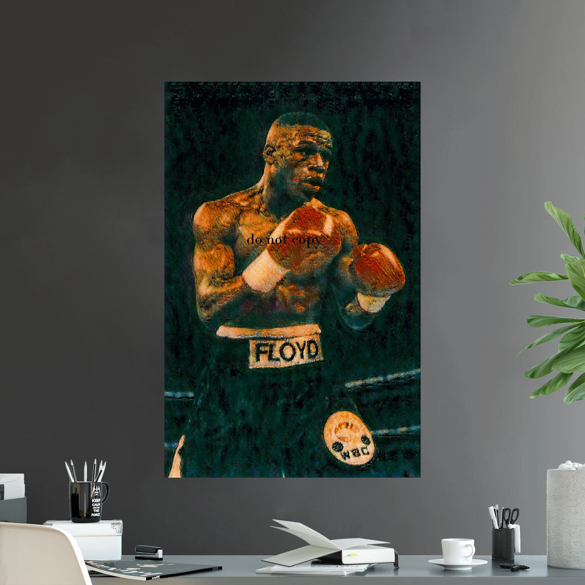 Floyd Mayweather Champion Iconic Fighter Series 1 Money Boxing - Poster | Canvas Wall Art Print