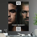 UFC 264 Conor McGregor vs Dustin Poirier 3 Rematch Lightweight Championship Title - Poster | Canvas Wall Art Print