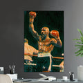 Marvelous Marvin Hagler Undisputed Champion Iconic Fighter Series 2 Marvelous Boxing 4 Kings of Boxing - Poster | Canvas Wall Art Print