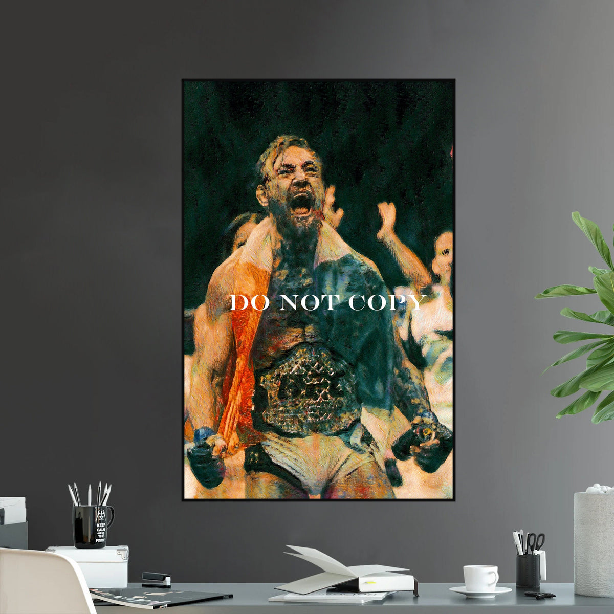 UFC Icon Conor McGregor Champion Fighter Series 3 The Notorious MMA - Poster | Canvas Wall Art Print
