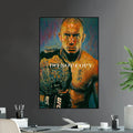 UFC Icon George St Pierre GSP Champion Fighter Series 3 Rush MMA High Quality - Poster | Canvas Wall Art Print