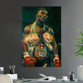 Mike Tyson Heavyweight Champion Iconic Fighter Series 1 Iron Boxing - Poster | Canvas Wall Art Print
