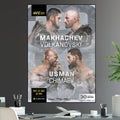UFC 294 Makhachev vs Alexander Volkanovski Lightweight Championship Title Kamaru Usman vs Khamzat Chimaev - Poster | Canvas Wall Art Print