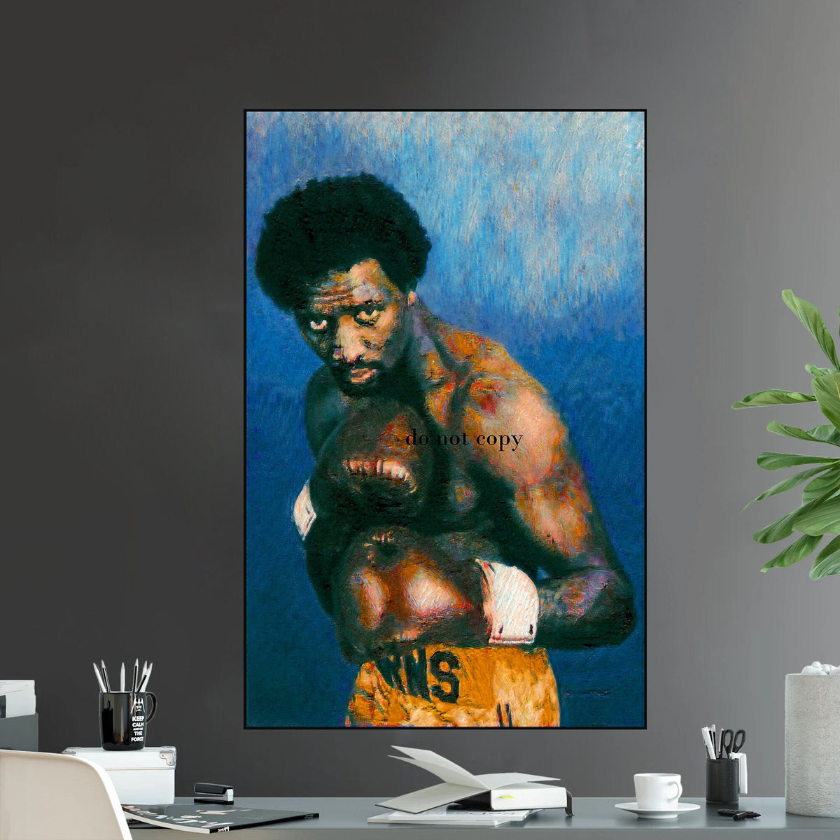Thomas "Tommy" Hearns Undisputed Champion Iconic Fighter Series 2 Boxing 4 Kings of Boxing - Poster | Canvas Wall Art Print