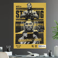 UFC 288 Aljamain Sterling vs Henry Cejudo Bantamweight Championship Title Belal Muhammad vs Gilbert Burns - Poster | Canvas Wall Art Print