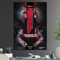UFC 297 Sean Strickland vs Dricus Du Plessis Middleweight Championship Title Raquel Pennington - Poster | Canvas Wall Art Print