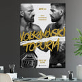 UFC 298 Alexander Volkanovski vs Ilia Topuria Featherweight Championship Title Whittaker Costa - Poster | Canvas Wall Art Print