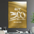 UFC 300 Alex Pereira vs Jamahal Hill Light Heavyweight Championship Title Gaethje Holloway Oliveira - Poster | Canvas Wall Art Print