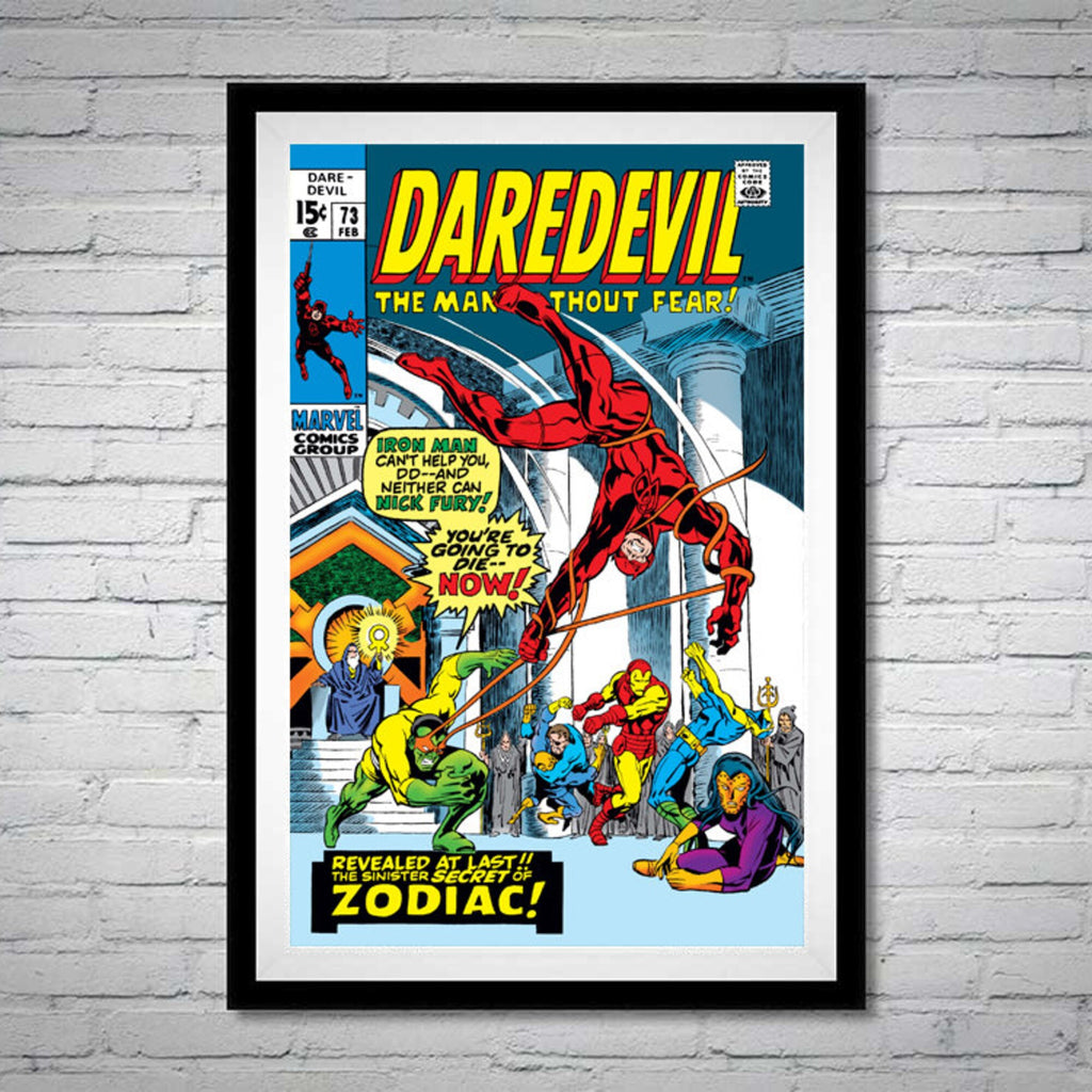 Daredevil The Man Without Fear Comic Book Issue 73 Iron Man Nick Fury Matt Murdock - Poster | Canvas Wall Art Print