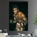 Big George Foreman Heavyweight Champion Iconic Fighter Series Boxing Rumble in the Jungle MMA - Poster | Canvas Wall Art Print