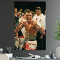 Oscar De La Hoya Lightweight Champion Iconic Fighter Series Boxing MMA - Poster | Canvas Wall Art Print