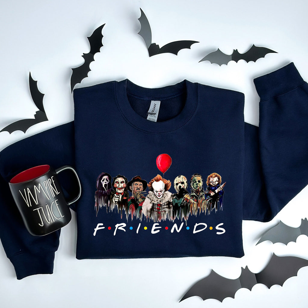 Halloween Horror Movie Characters TShirt  Spooky Unisex Tee